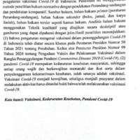 Tinjauan Hukum terhadap Vaksinasi di Masa Pandemi Covid-19