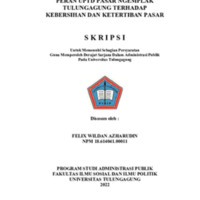 Peran UPTD Pasar Ngemplak Tulungagung terhadap Kebersihan dan Ketertiban Pasar